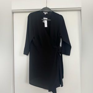 Belted Mini Wrap Dress